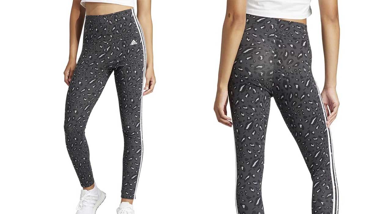 adidas Essentials 3-Stripes Animal Print Leggings baratos