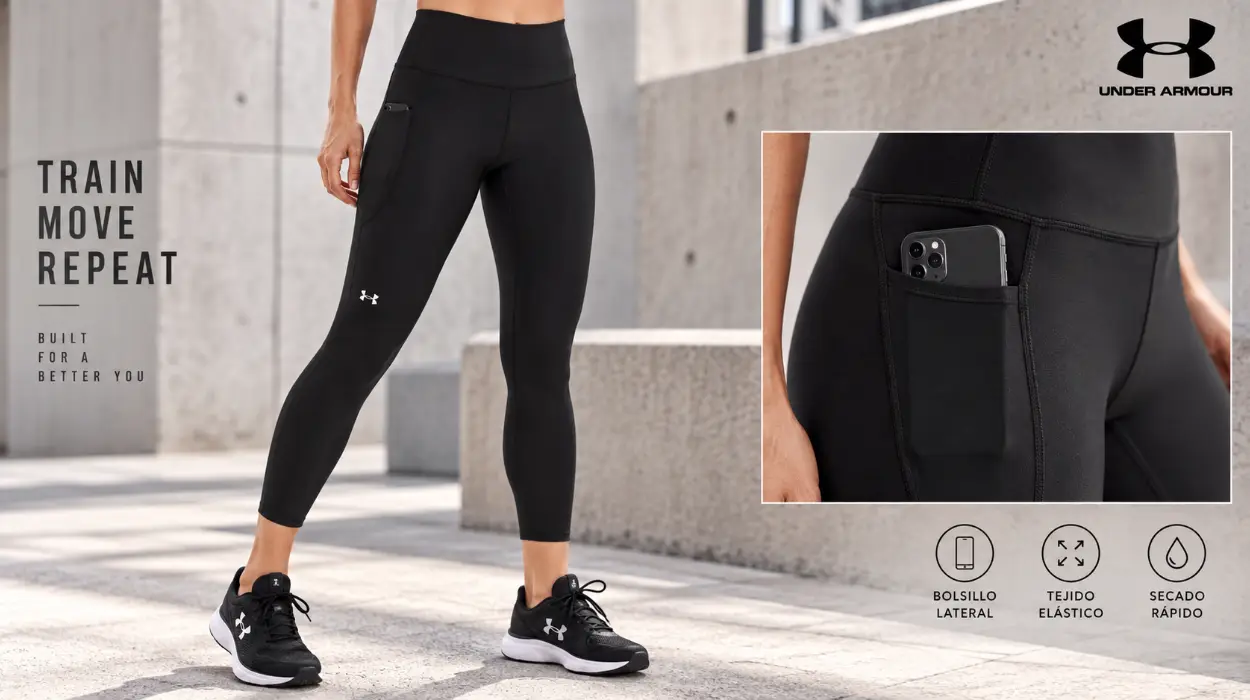 leggins Under Armour Heat Gear Tech High Rise Ankle para mujer