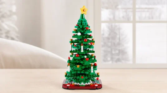 LEGO Árbol de Navidad, juguete de construcción decorativo para alegrar el salón o dormitorio, para niños de 12 años o más