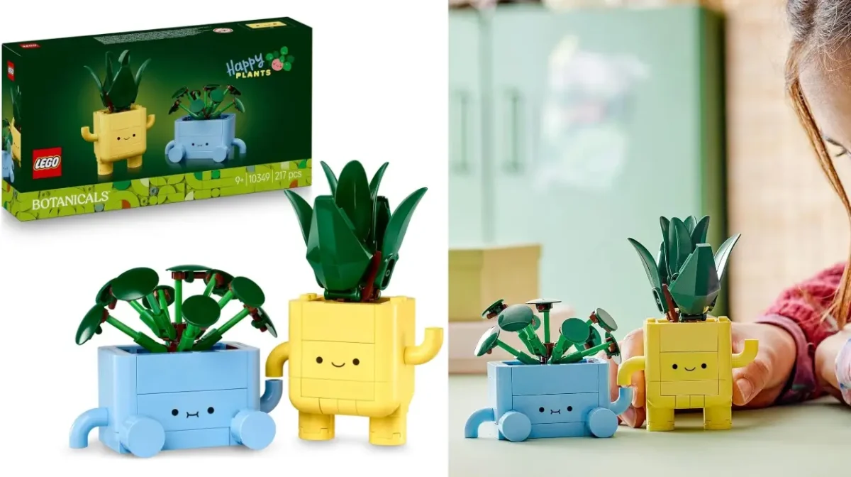 LEGO Botanicals Plantas Felices - Decoración para Estantería y Dormitorio Juvenil