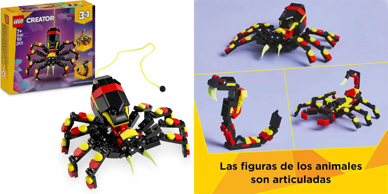 LEGO Creator 3 en 1 Fauna Salvaje: Araña Misteriosa