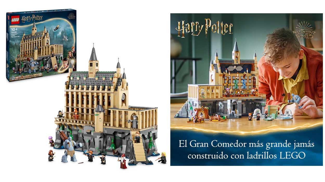 Chollo LEGO Harry Potter Castillo de Hogwarts Gran Comedor de Juguete por solo 131 99 con cupon y envio gratis 34