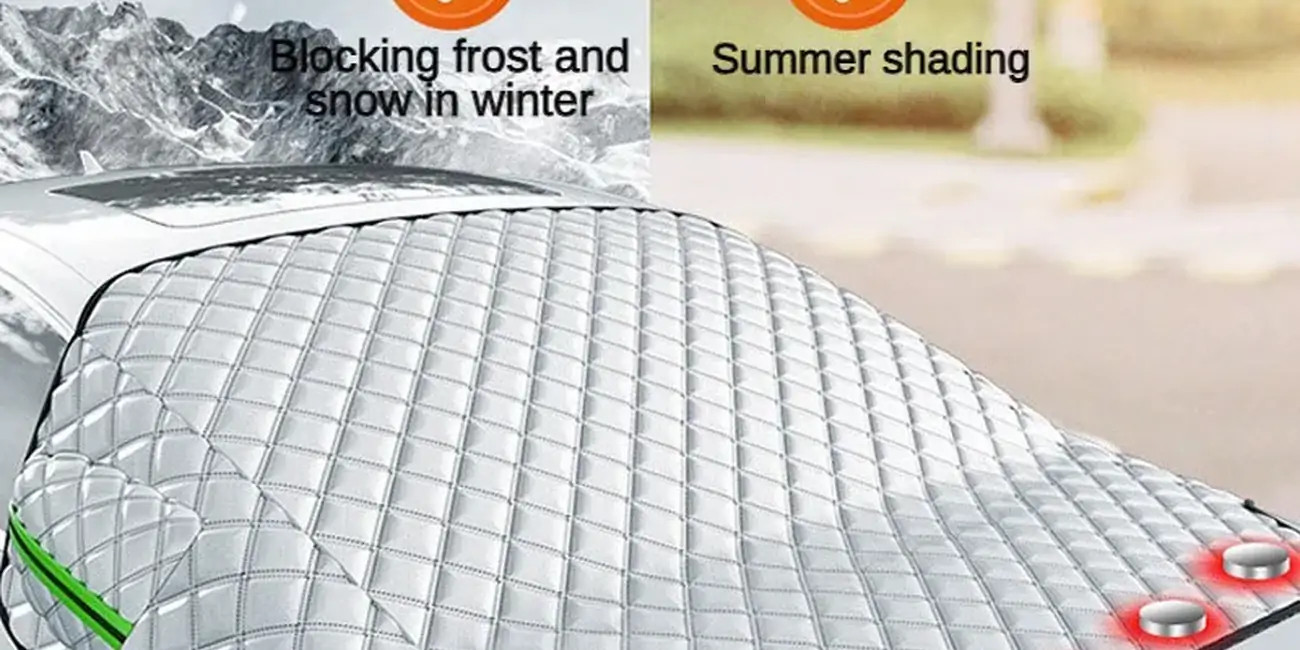 LEIBOO-funda parasol para parabrisas de coche, parasol para nieve, Protector impermeable, cubierta magnética para automóvil, cubierta para parabrisas delantero de coche - AliExpress 34