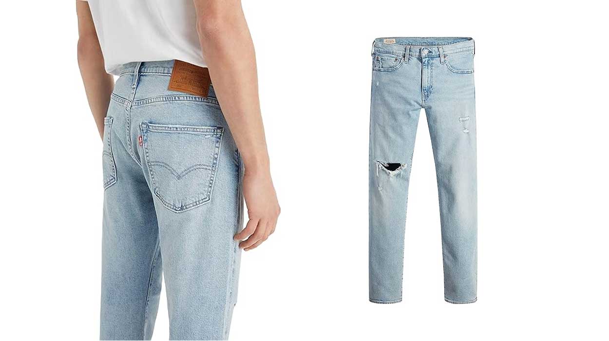 Levi's 502 taper azul claro baratos