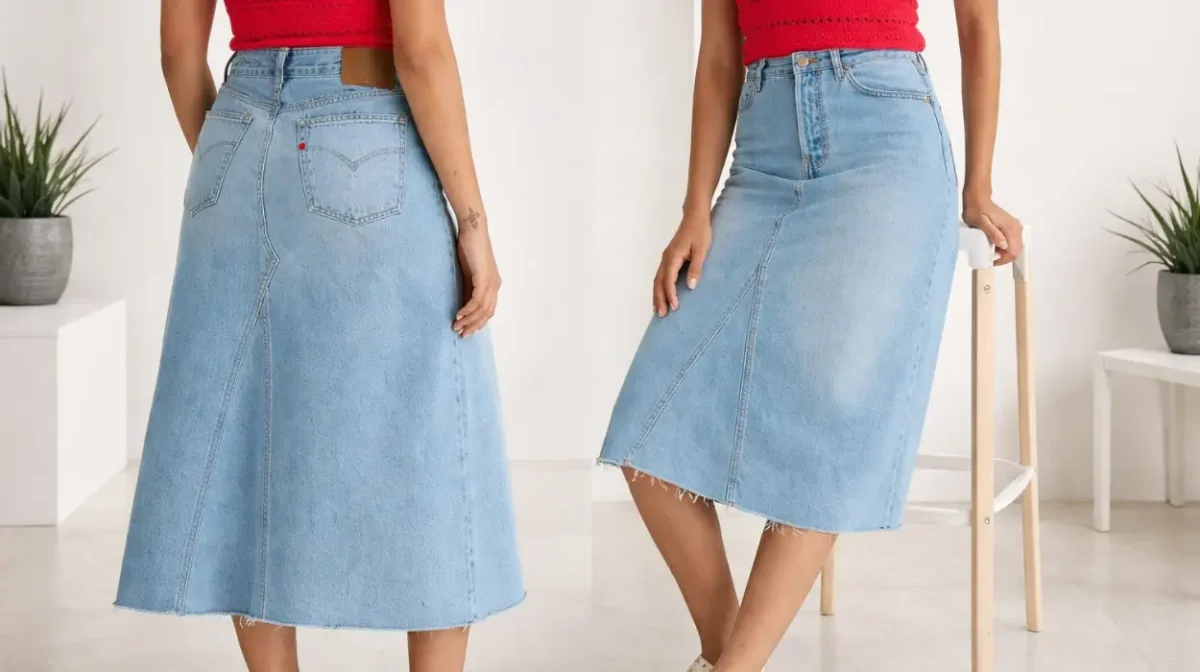 Falda vaquera Levi's High Rise A-Line Decon Skirt para mujer