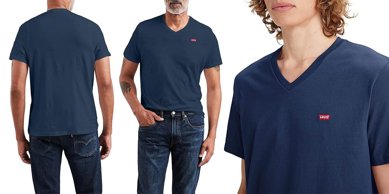 Levi's Original Housemark V-Neck camiseta básica hombre oferta