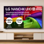 LG TV 43": Nano 4K UHD con Inteligencia Artificial y Dolby Digital