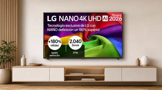 LG TV 43": Nano 4K UHD con Inteligencia Artificial y Dolby Digital