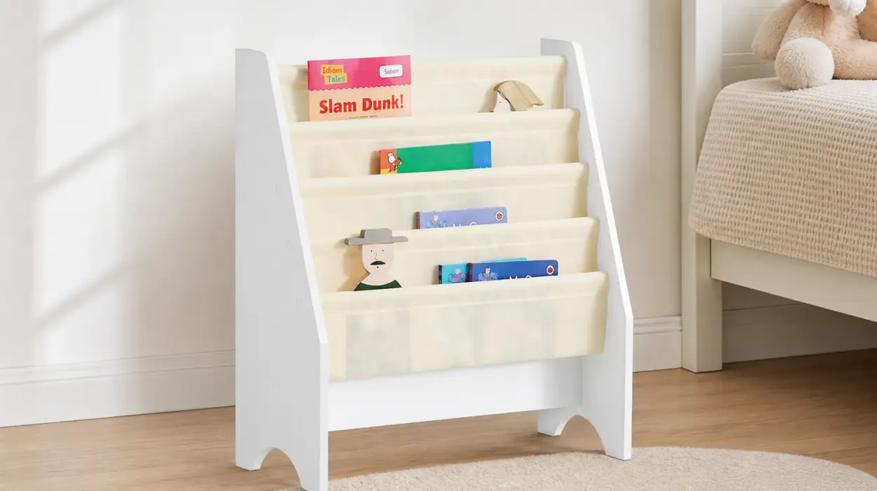 Librería infantil SoBuy de 4 bolsillos de tela