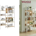 libreria-vasagle-14-estantes-metal-montaje-sencillo