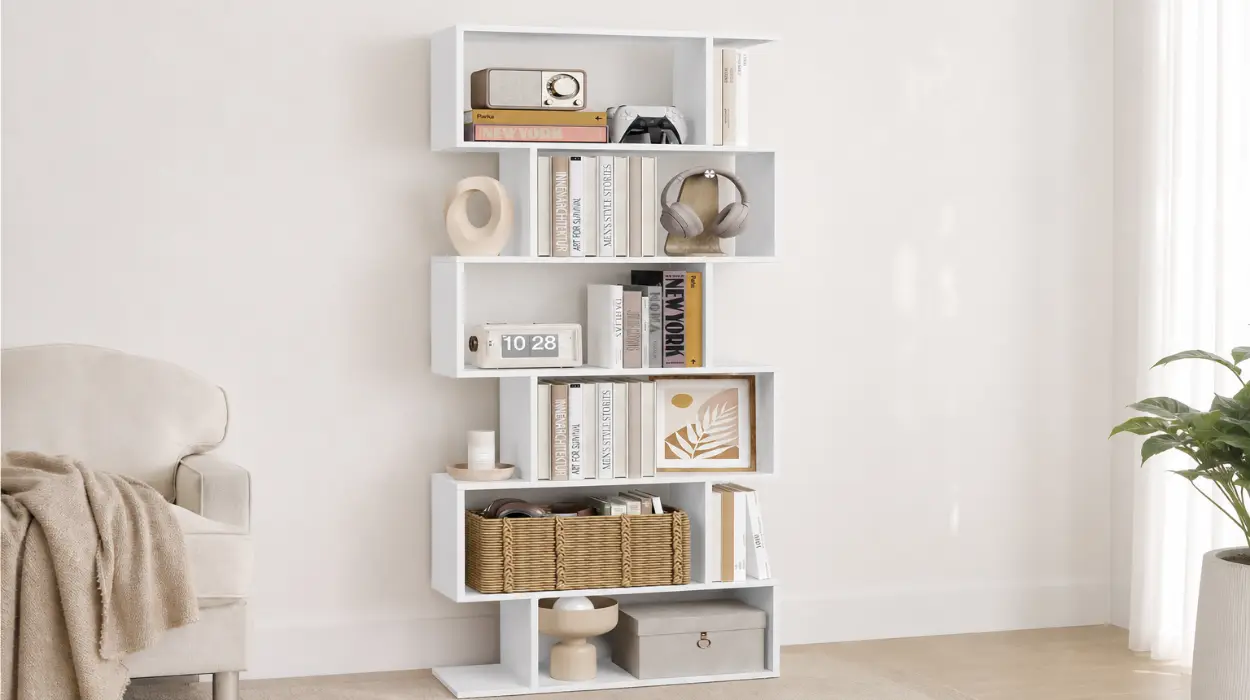 Organiza y decora con estilo con la librería de 6 niveles Vasagle