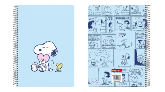 libreta de tapa dura A5 Snoopy Love de 80 hojas