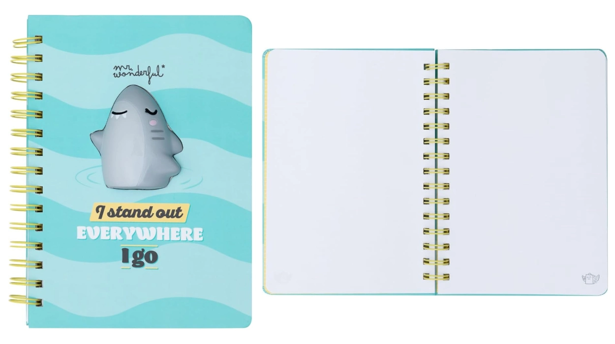 libreta-mr-wonderful-a5-con-tiburon-squishy