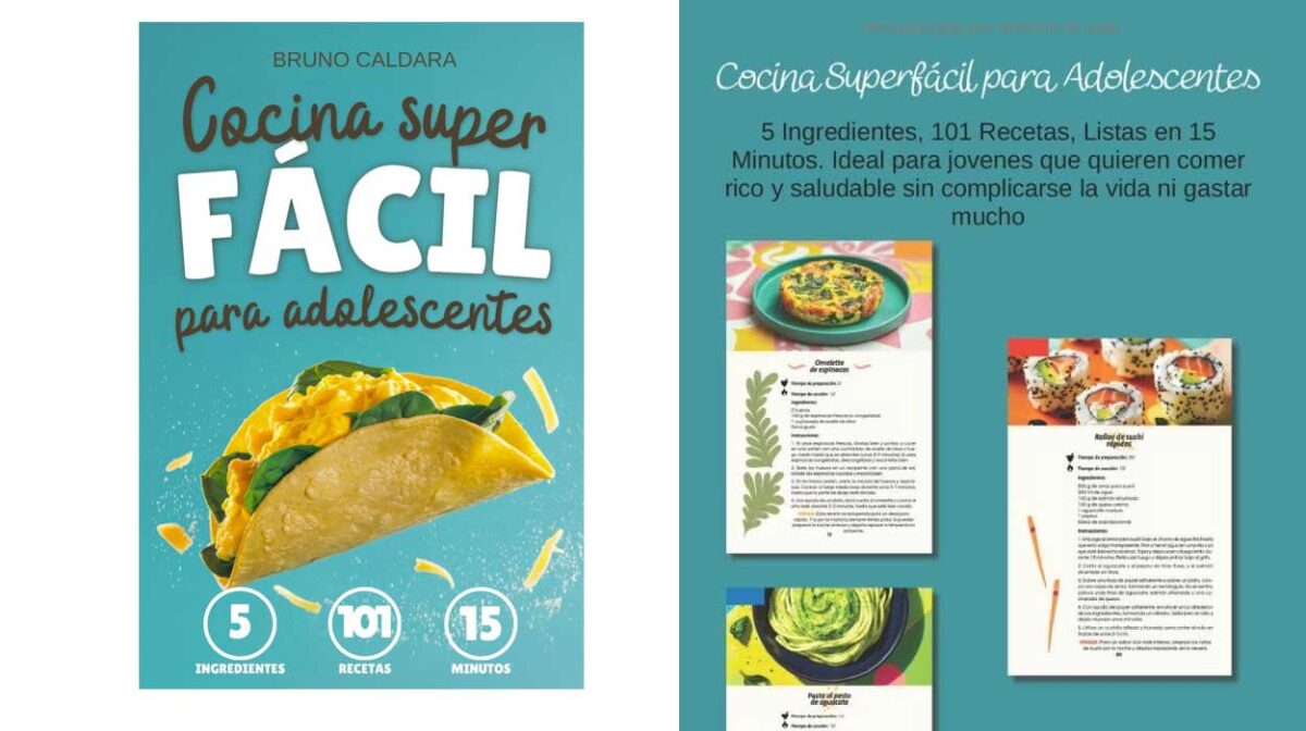 Libro "Cocina Superfácil para Adolescentes" con 101 recetas
