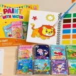Libros de colorear con agua ZMLM, set de 24 para niños de 3 a 9 años