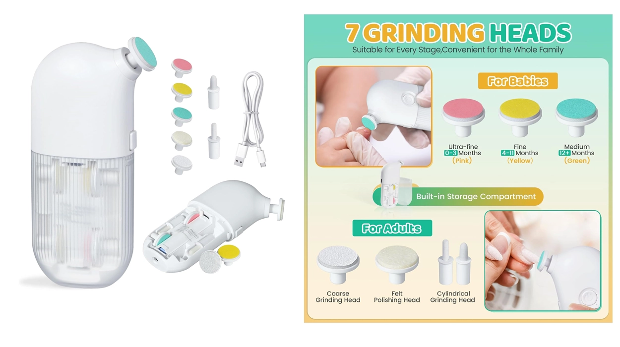 lima de uñas eléctrica Orzbow para bebé