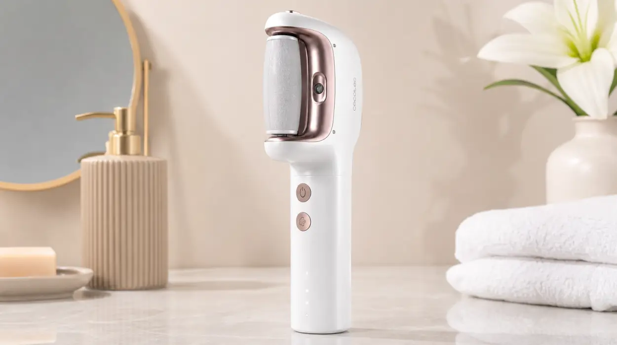 Lima eléctrica Cecotec SkinCare Steam Silky para eliminar durezas con función vapor