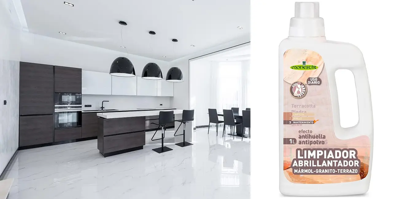 Limpiador abrillantador MONESTIR para suelos de mármol, granito y terrazo