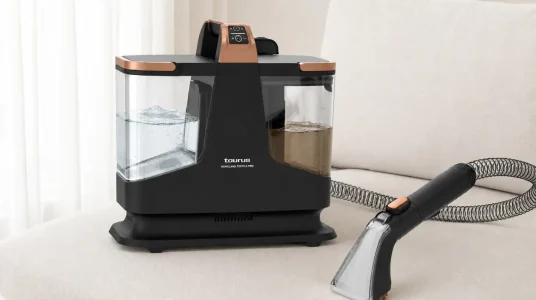 Limpiador aspirador Taurus para tapicerías y alfombras, sólidos y líquidos