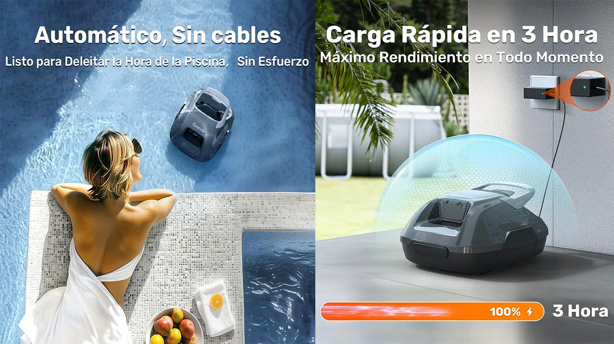 Limpiador automático de piscinas sin cable Gosvor barato