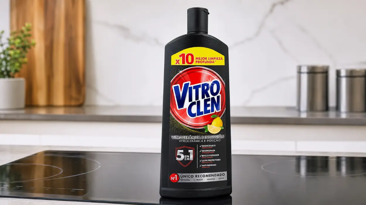 Limpieza y brillo para tu vitrocerámica e inducción: Vitroclen crema con aroma a limón