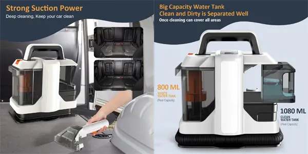 Limpiador de alfombras TKKEACE de 750W