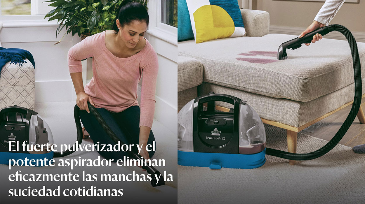 Limpiador de manchas Bissell SpotClean C3 para alfombras y tapicería barato