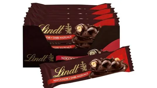 Lindt barritas Chocolate negro y avellana entera NOCCIONOIR