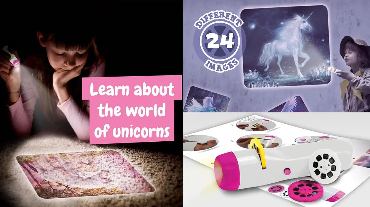 Linterna proyectora de unicornios Science4you para niños barata