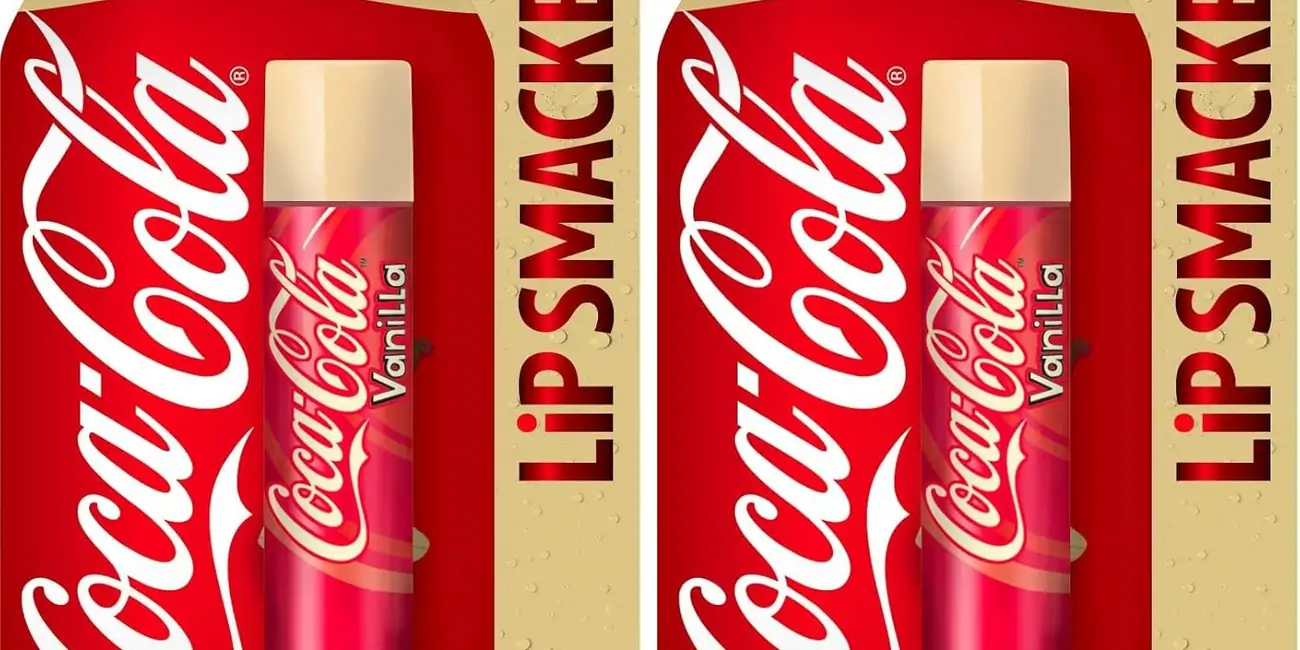 Lip Smacker - Colección Coca-Cola - Bálsamo Labial de Coca-Cola Sabor Vainilla para Niños - Un Regalo Dulce para tus Amigos - Pack Individual (Paquete de 2)