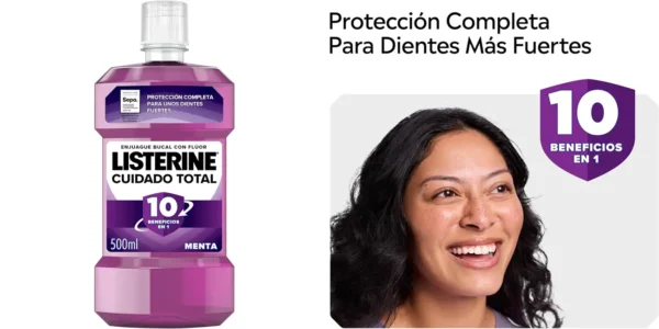 Enjuague bucal Listerine Cuidado Total de 500 ml