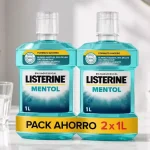 2 Enjuague bucal Listerine Mentol