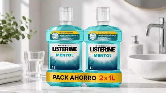 2 Enjuague bucal Listerine Mentol
