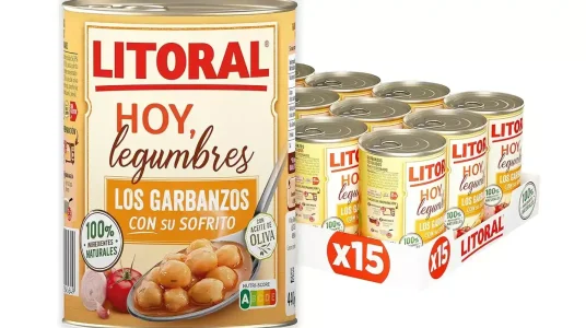 Pack 15x botes Litoral Hoy Legumbres Garbanzos con su sofrito de 440g barato en Amazon