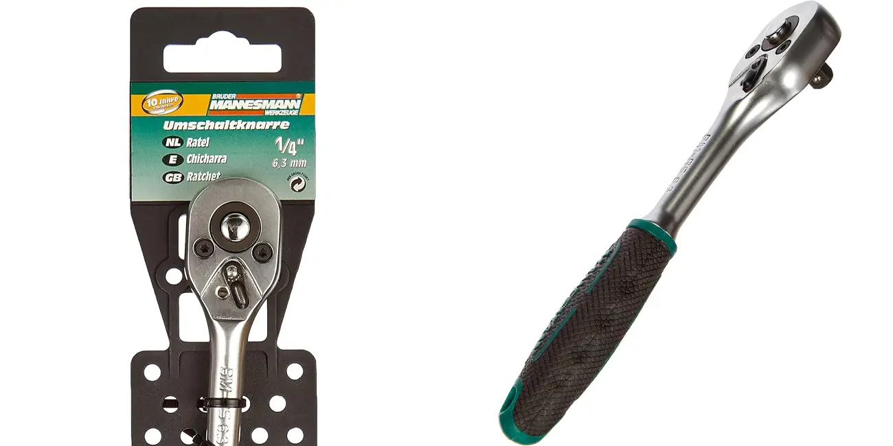 Llave de carraca reversible Mannesmann M98440 1/4"