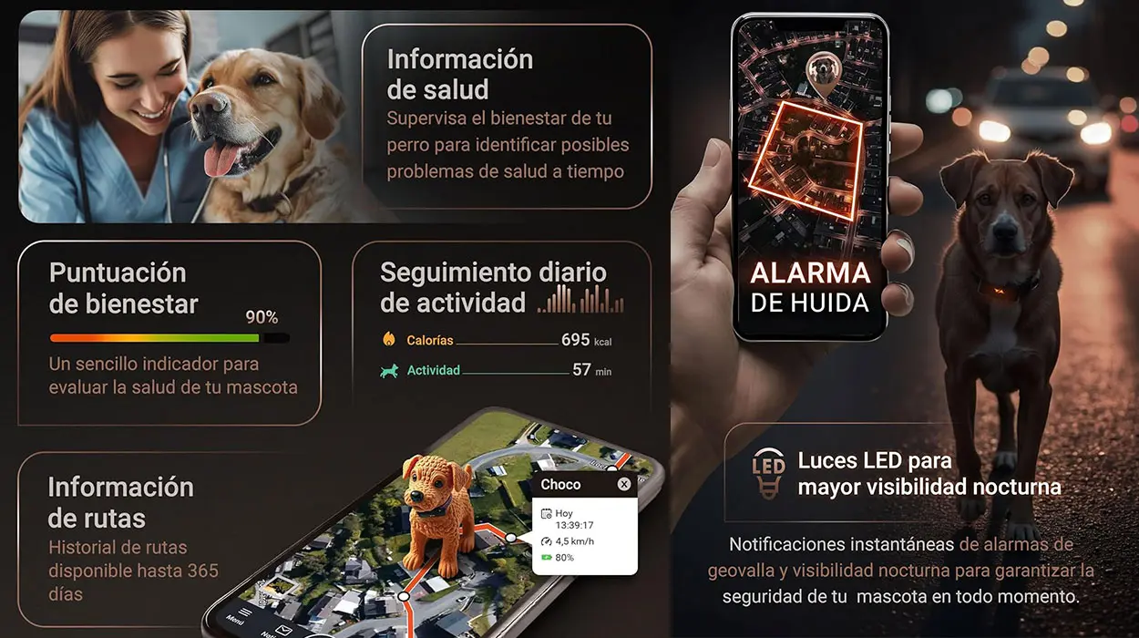 Localizador de perros PAJ GPS con alarma de fuga barato