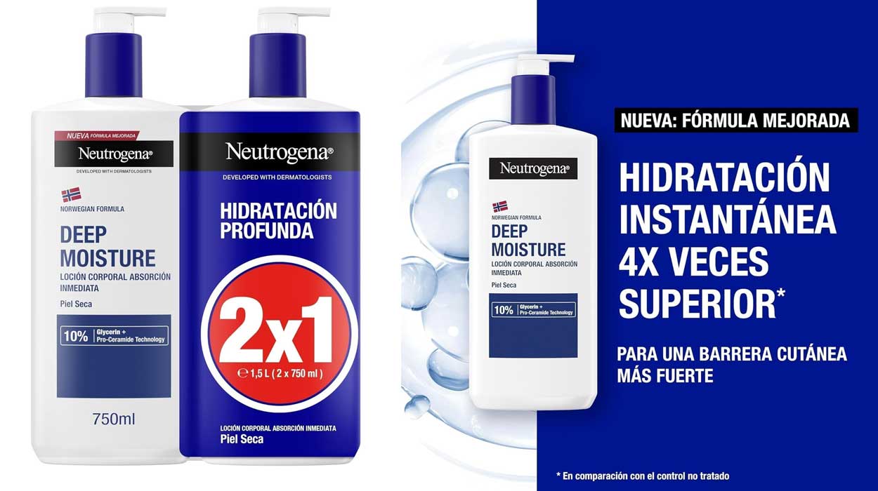 Loción corporal Neutrogena Hidratación Profunda Absorción Inmediata