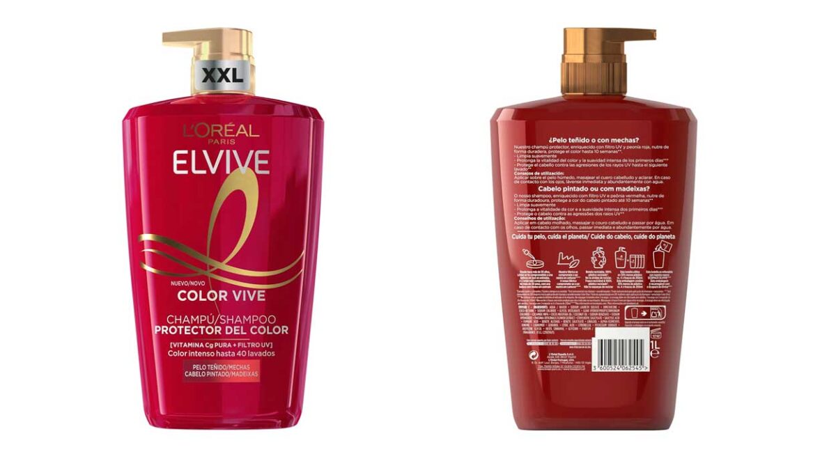 Champú protector L’Oréal Paris Elvive Color Vive para pelo teñido 1L