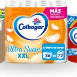 Lote completo Colhogar: papel cocina, higiénico y toallitas