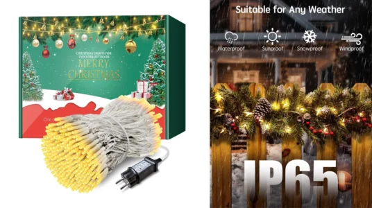 luces LED de Navidad Arkochic de 35 metros para interior y exterior