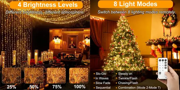 Luces de navidad Realky con 220 LED