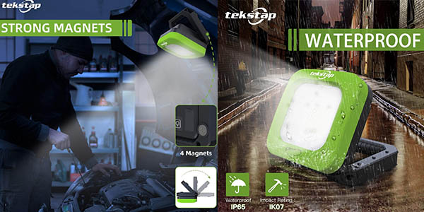 luces portátiles LED tekstap impermeables oferta