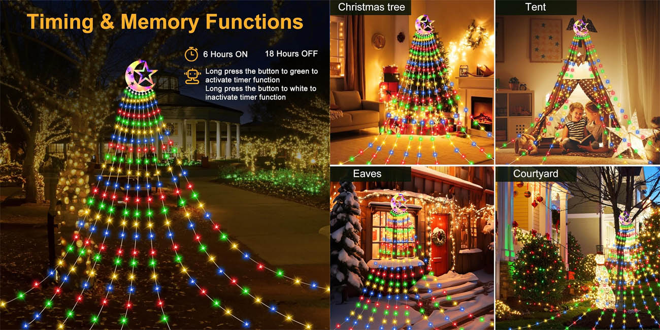 Luces decorativas LED Possily para árbol de Navidad
