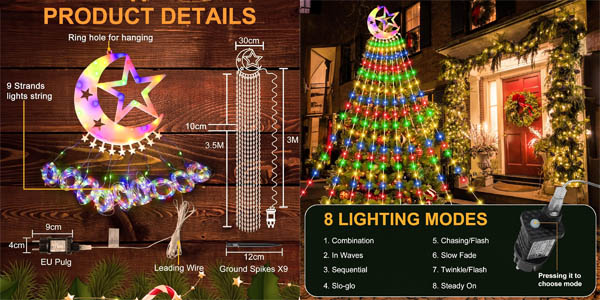 Luces decorativas LED Possily para árbol de Navidad