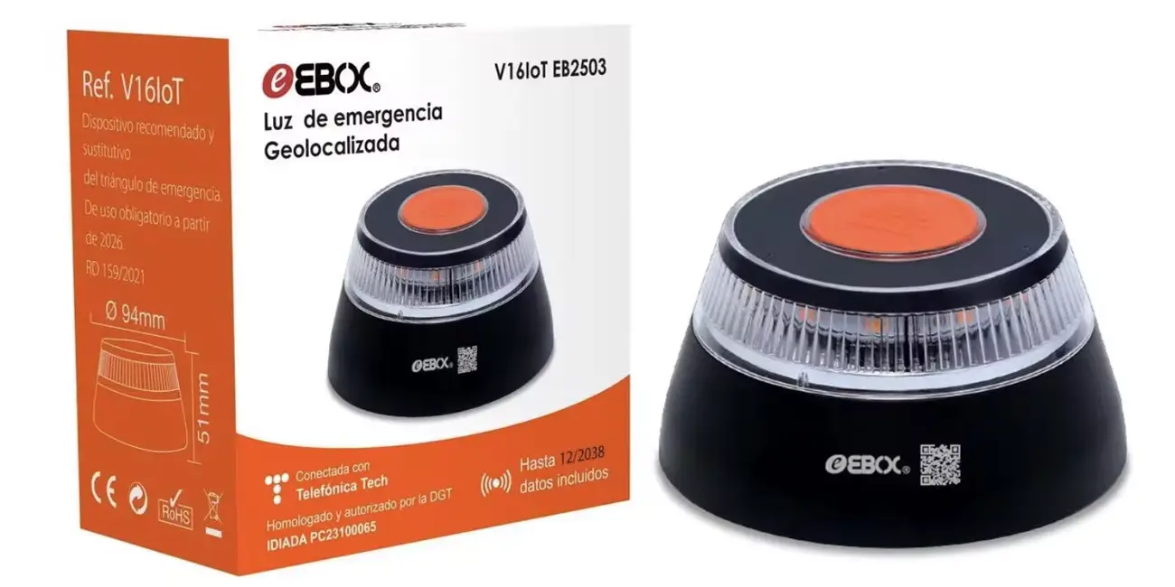 Baliza de emergencia Ebox V16