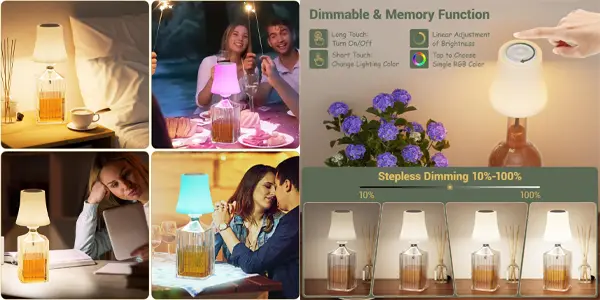Luz LED táctil WOKWOYIO para botellas de vino