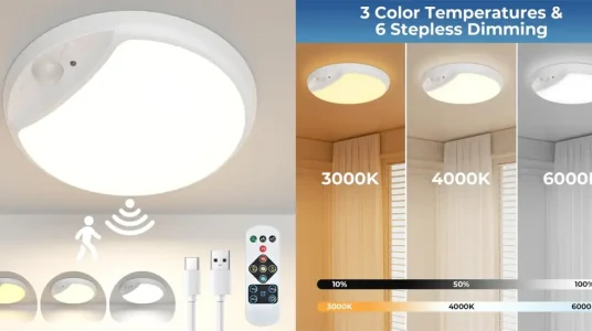 Luz LED Hokone recargable con sensor de movimiento