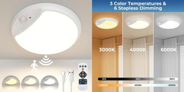 Luz LED Hokone recargable con sensor de movimiento