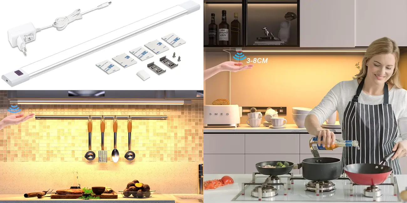 Luz LED WOBANE de 60 cm con sensor de movimiento