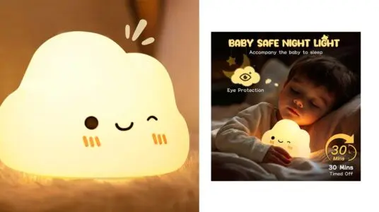 luz nocturna infantil nube barata